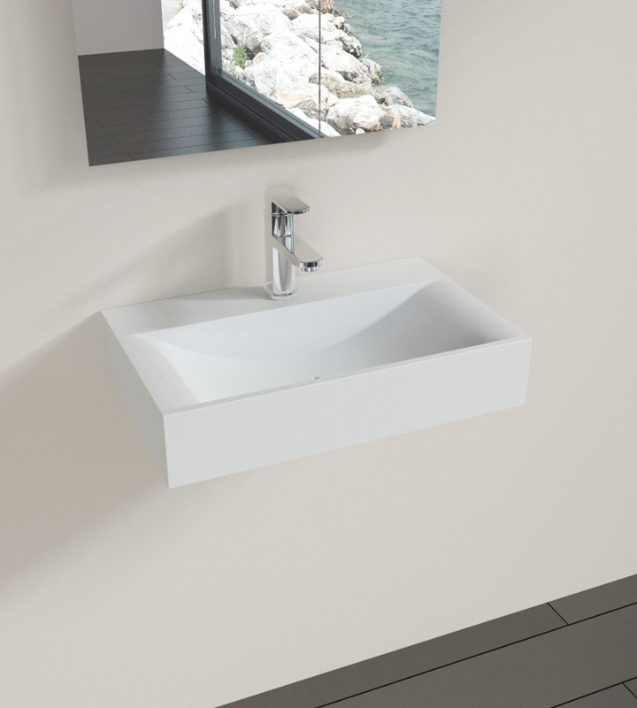 Badeloft Sinks Wall Mounted Stone Resin Modern Bathroom San
