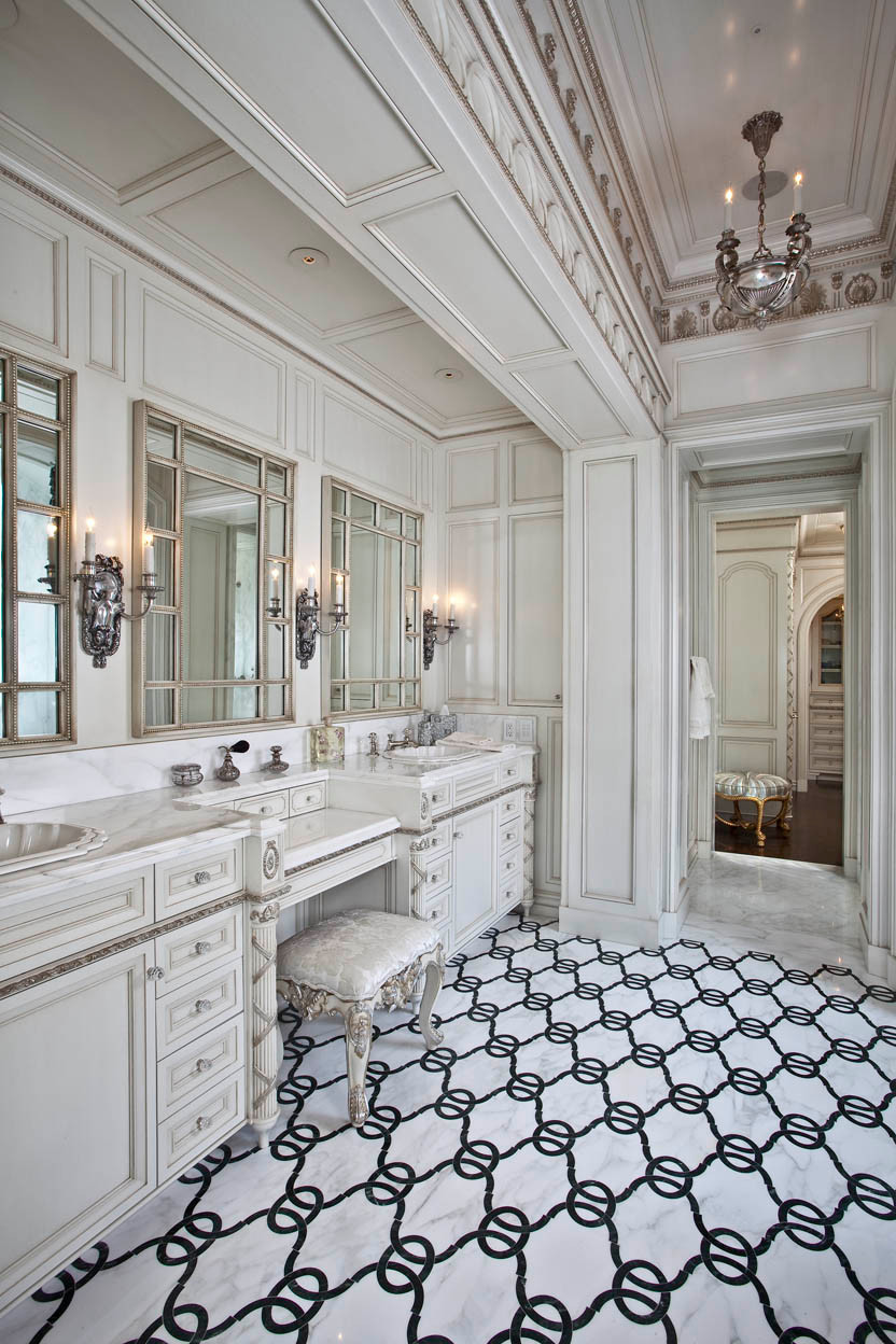 Balboa Island French Bathroom Traditional Bathroom Orange County By Palmer Interior Design Houzz