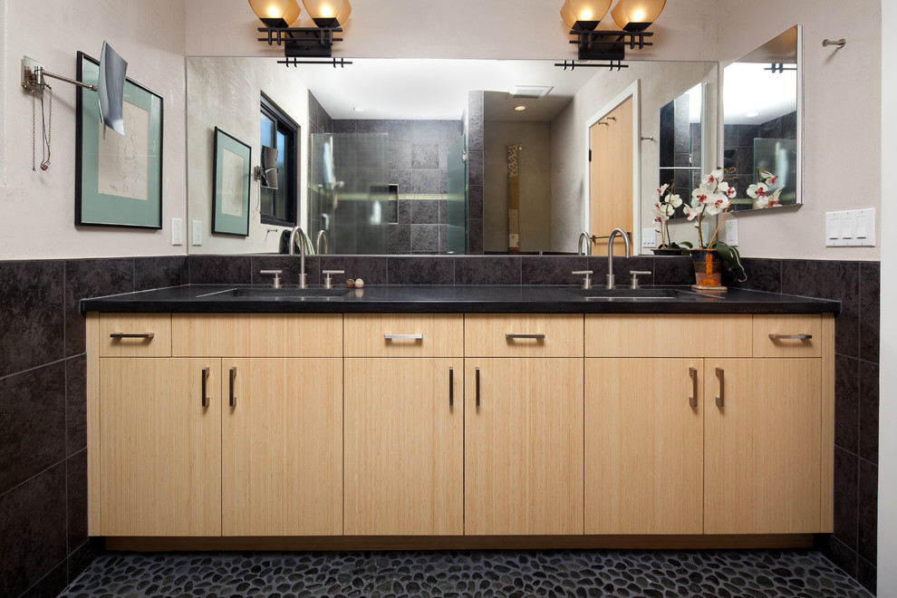 Bamboo bath vanity Contemporary Bathroom San Luis Obispo by