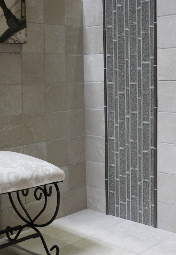 Barossa Valley Glass, Smoke Transitional Bathroom San Francisco