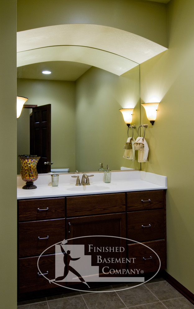 Basement Bathroom Vanity Traditional Bathroom Minneapolis by