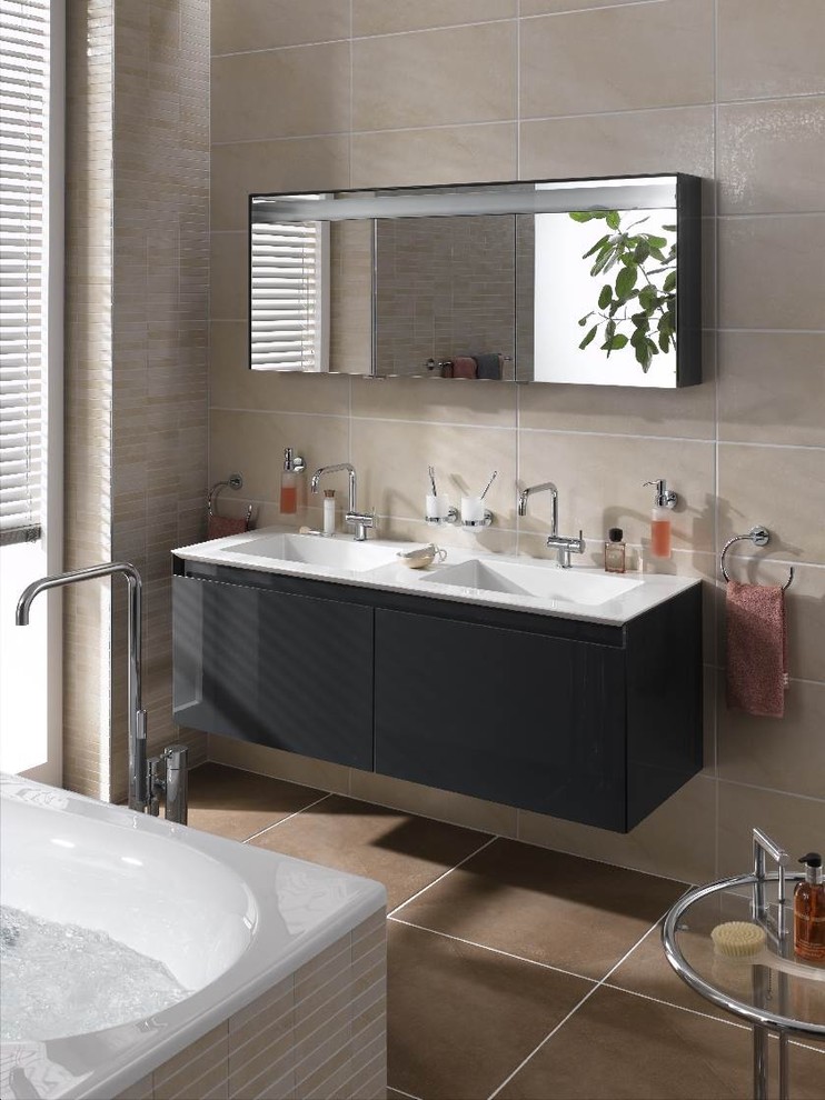 Bath Accessories no drilling required! Modern Bathroom Raleigh