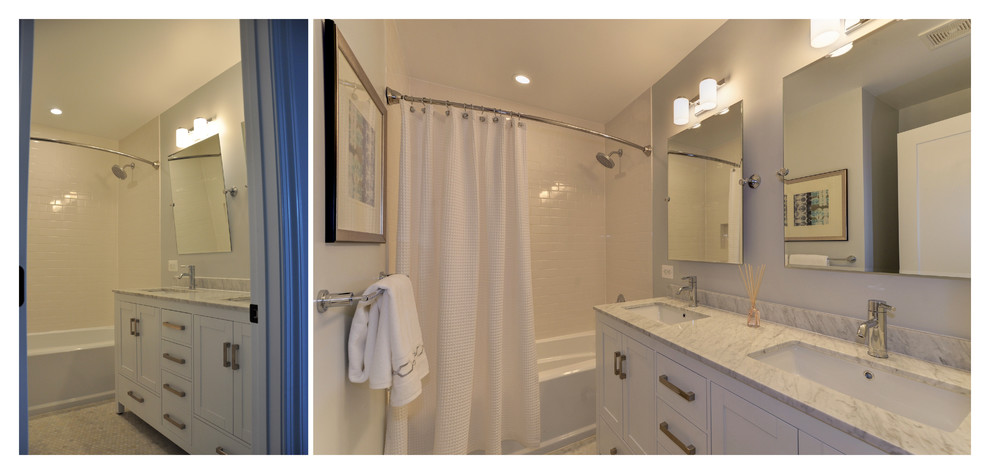 Example of a transitional bathroom design in DC Metro