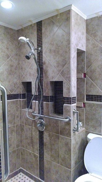 Bathroom - modern bathroom idea in Denver