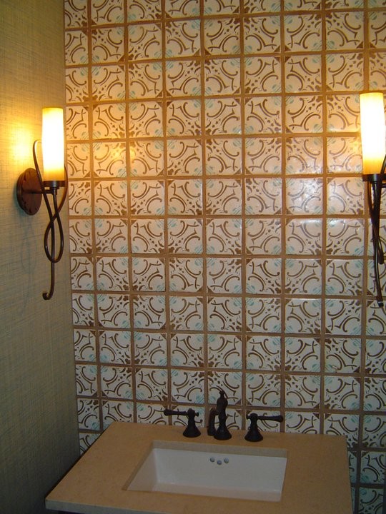 Example of a classic multicolored floor bathroom design in Vancouver