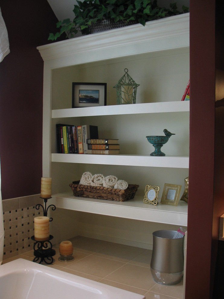 Bathroom Bookcase Shelving Traditional Bathroom Boston by
