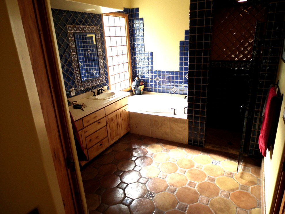 This is an example of a mediterranean bathroom in Phoenix.