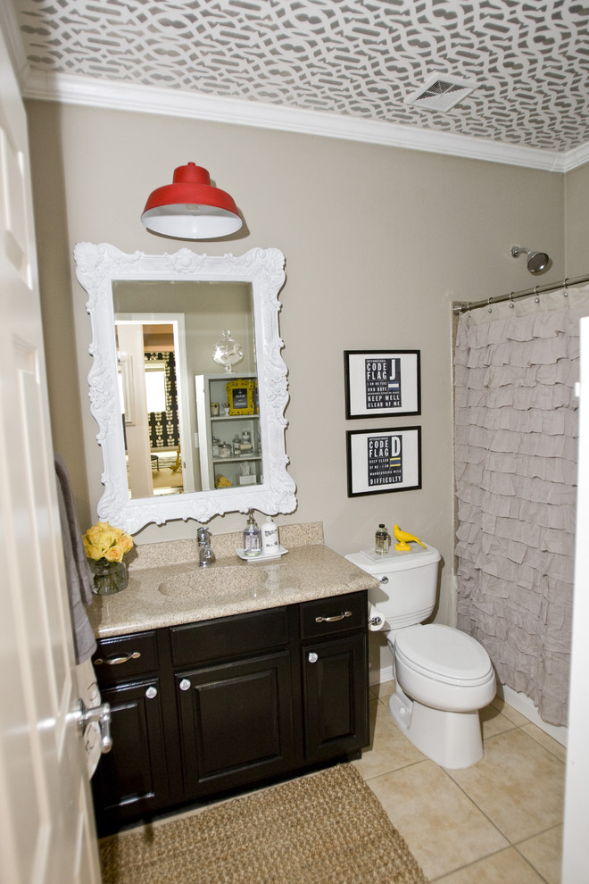Bathroom - traditional bathroom idea in Salt Lake City with an integrated sink