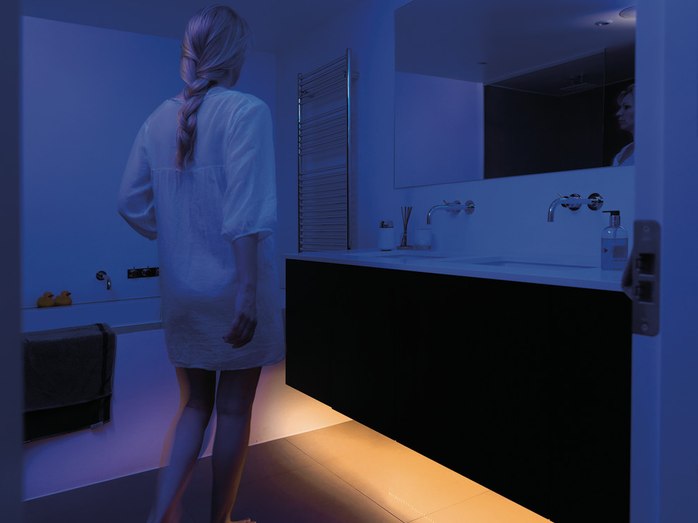 Contemporary Bathroom, Bathroom Night Light Ideas For Bedroom