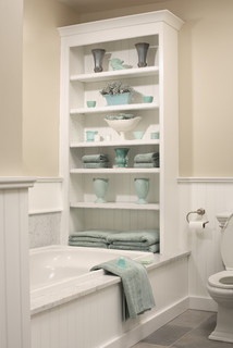 Built In Bathroom Storage - Photos & Ideas