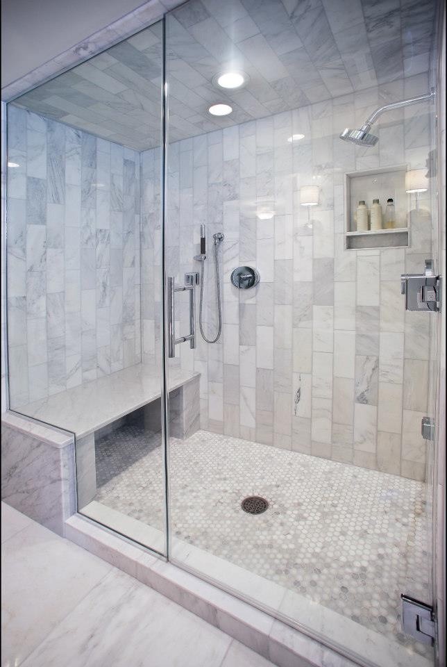 Example of a trendy bathroom design in Milwaukee
