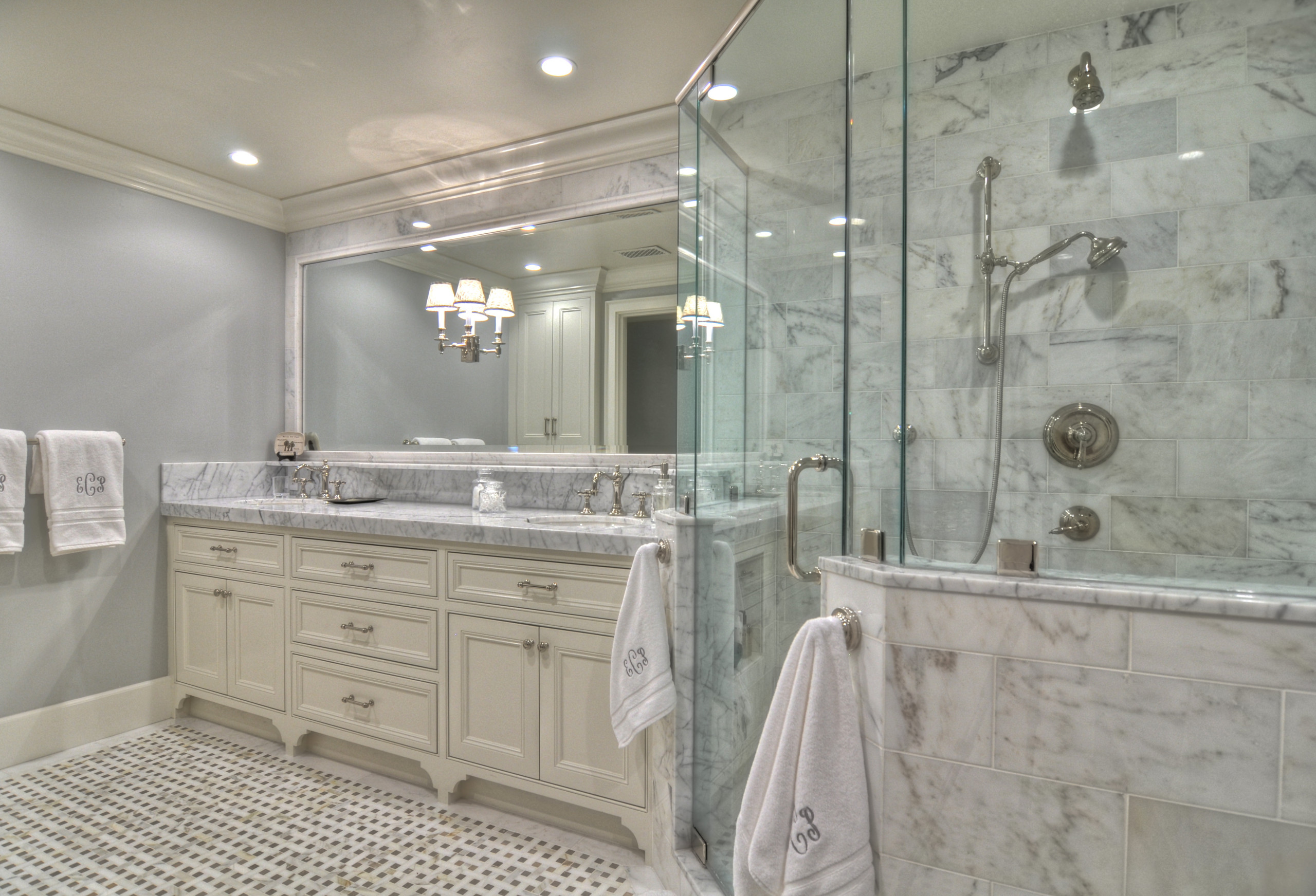 Recessed Float Shelves Niche - Rustic - Bathroom - New York - by  KraftMaster Renovations, Houzz