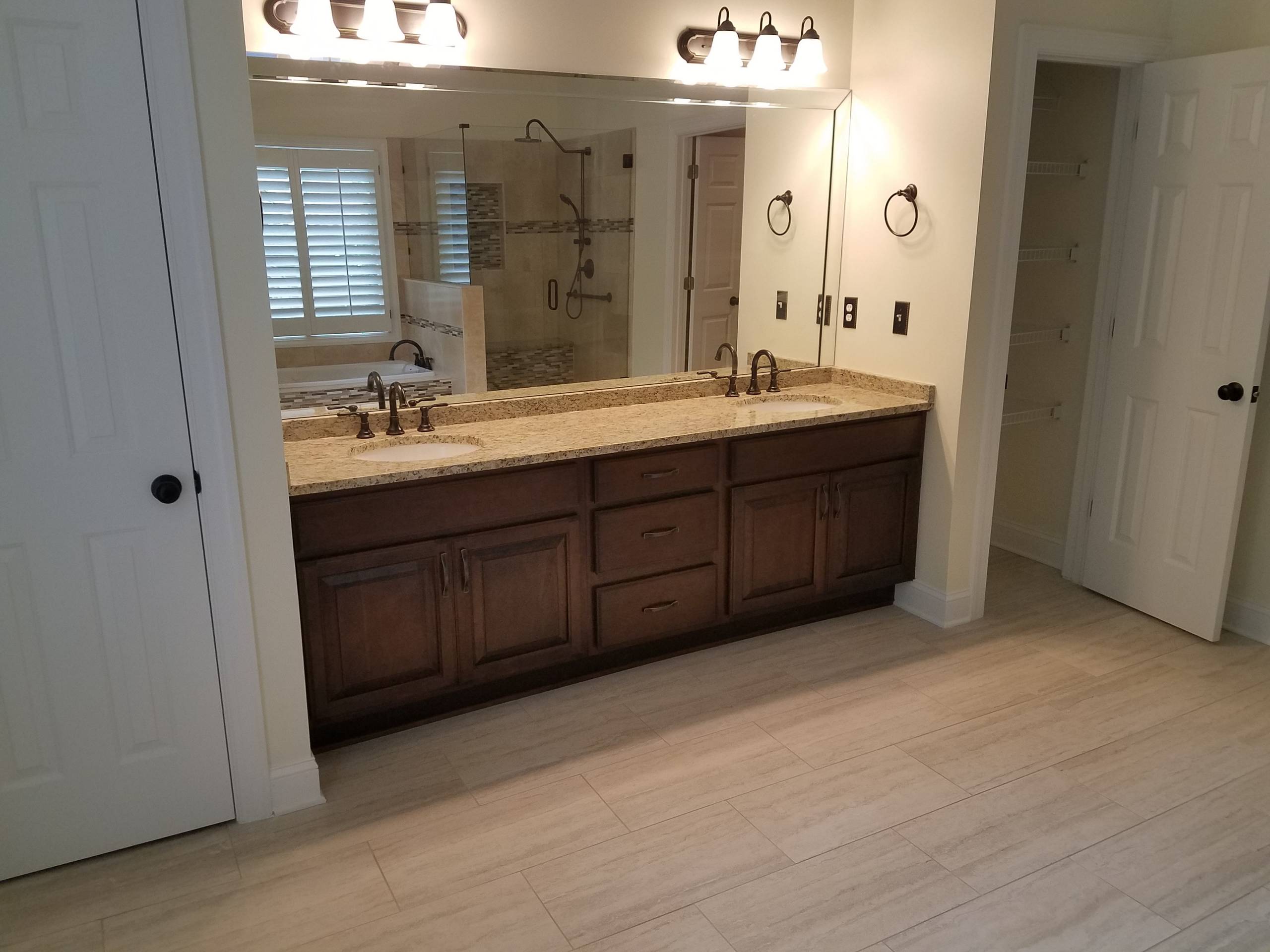 Blue Bathroom Vanity - Kemper Cabinets