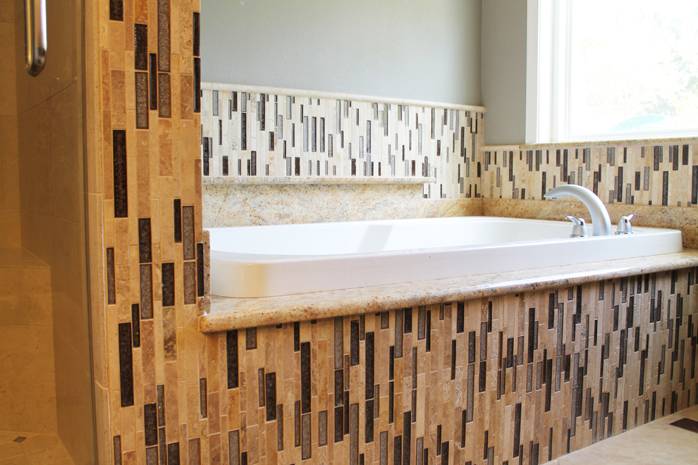 Inspiration for an eclectic master bathroom remodel in Austin