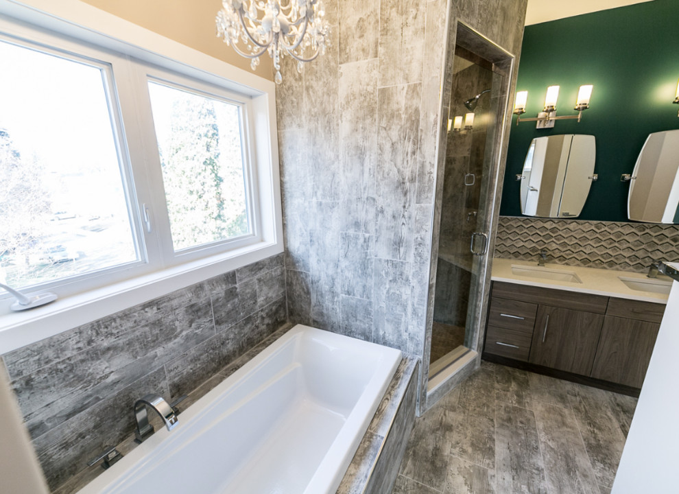 Bathroom Remodels Transitional Bathroom Edmonton by Vrabel