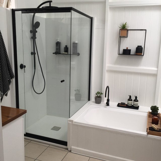 Bathroom Spaces Modern Bathroom Brisbane by Kingaroy Joinery