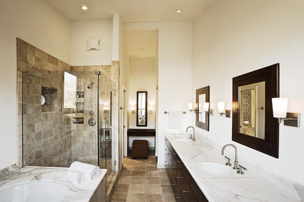 Inspiration for a contemporary bathroom remodel in Santa Barbara
