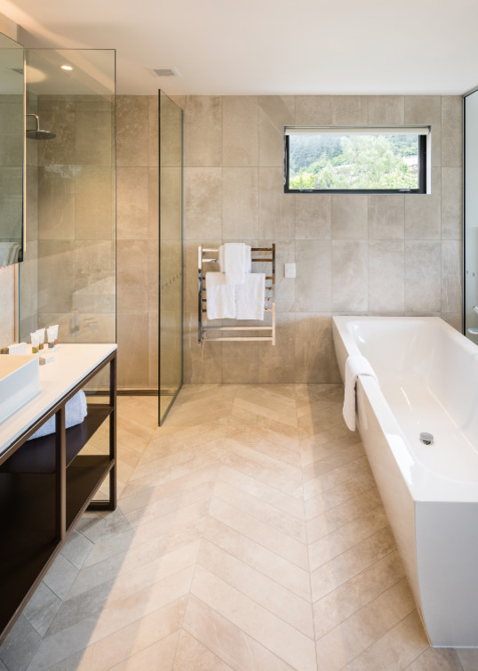 Bathroom Tiling - Queenstown Boutique Hotel - Modern - Bathroom ...