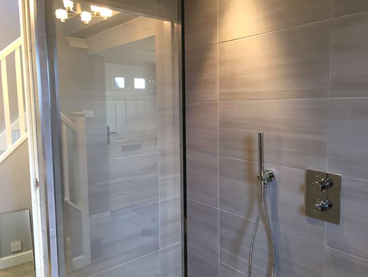 Bathroom to wet room conversion in Standon, Hertfordshire