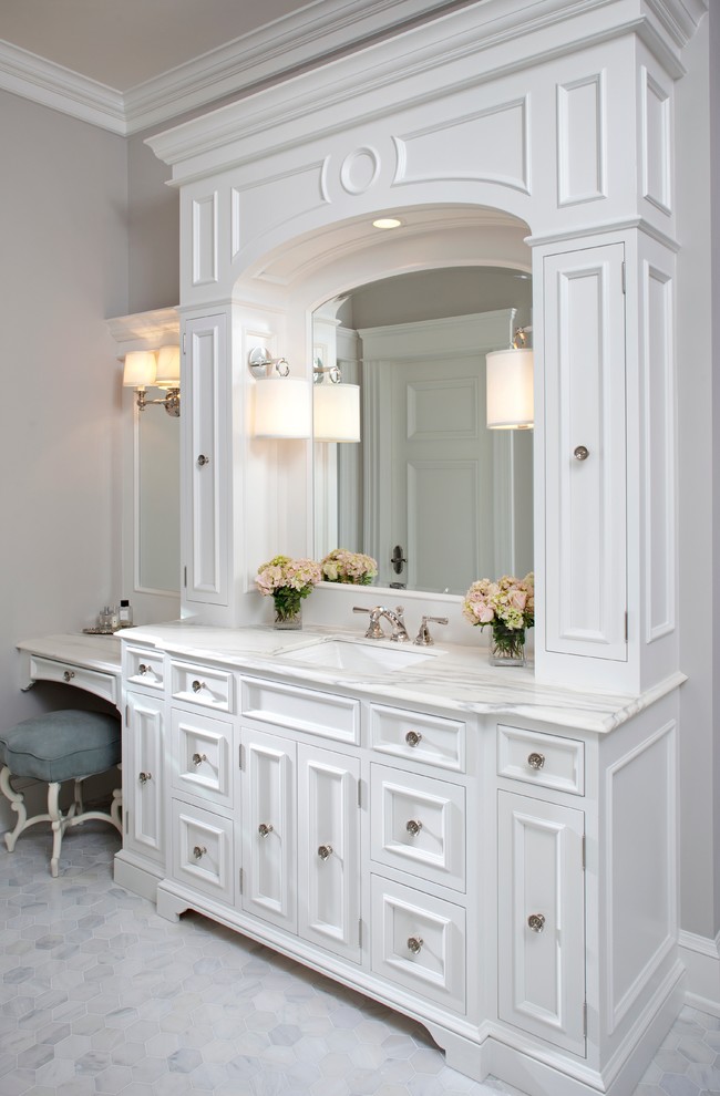 Bathroom Vanity Transitional Bathroom Minneapolis by Hendel