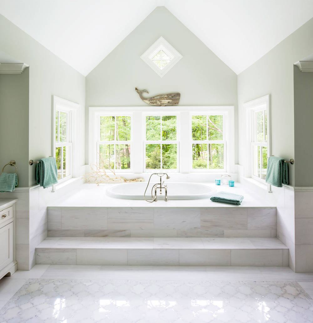 sunken tub with steps