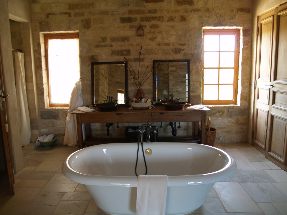 Свежая идея для дизайна: ванная комната в средиземноморском стиле - отличное фото интерьера
