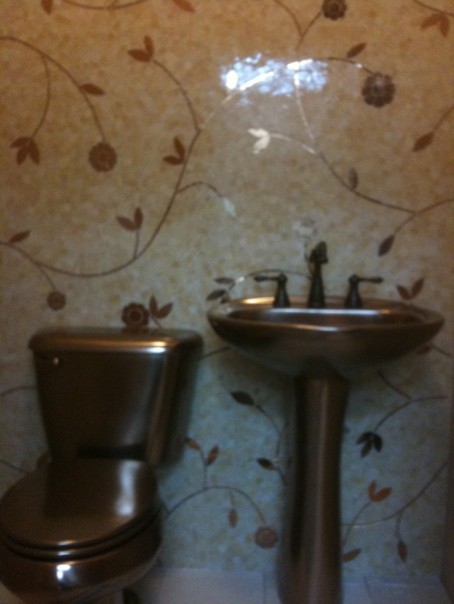 Inspiration för moderna badrum, med mosaik