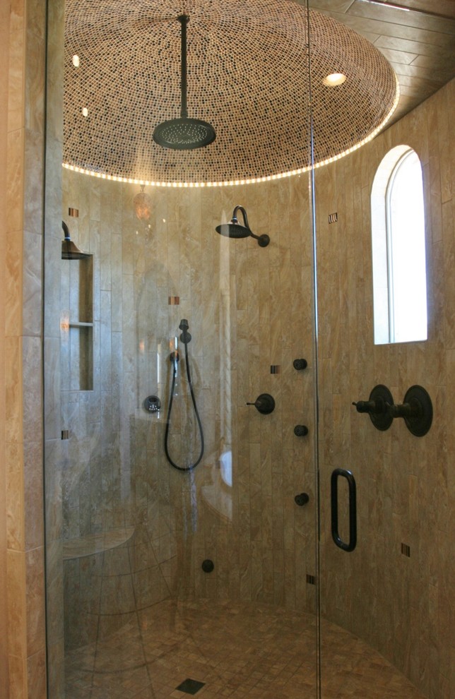 Idéer för medelhavsstil badrum