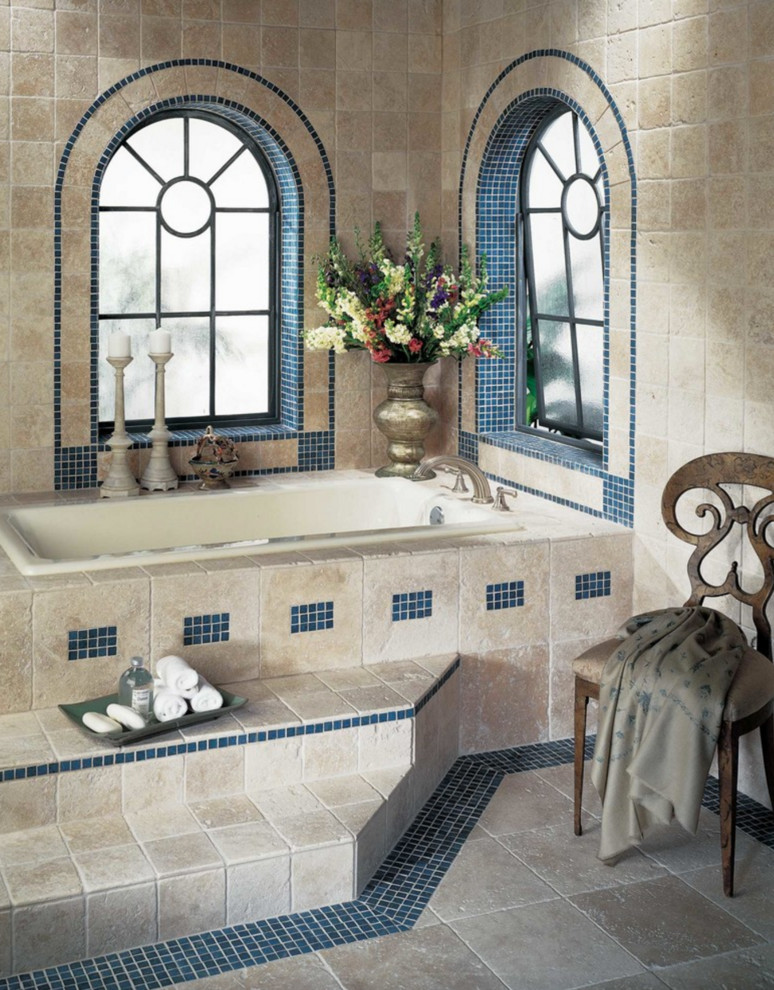 Bathrooms Mediterranean Bathroom Charlotte by Village Interiors
