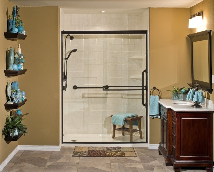 Bathtub to Shower Conversions Modern Bathroom Omaha by ReBath Omaha Houzz