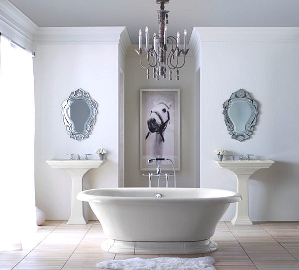 Inspiration för klassiska en-suite badrum