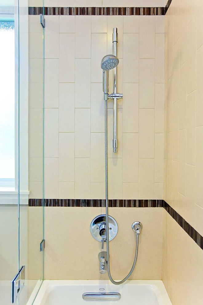 Bay Area bathroom remodeling with shower over tub Modern Bathroom