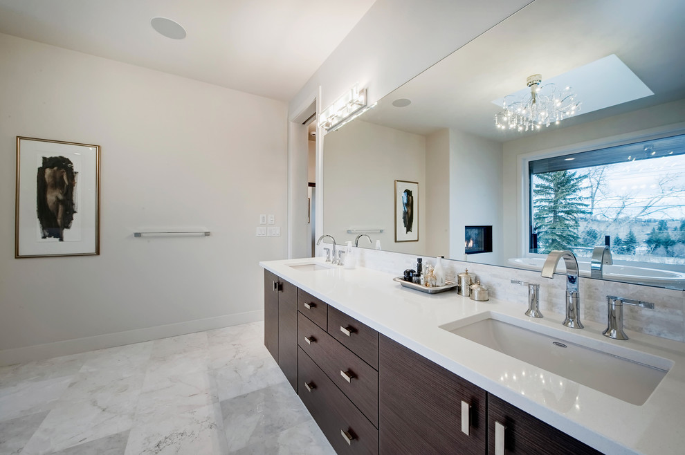 Baywest Urban Living Stanley Park Calgary Custom Home Modern Bathroom Calgary by