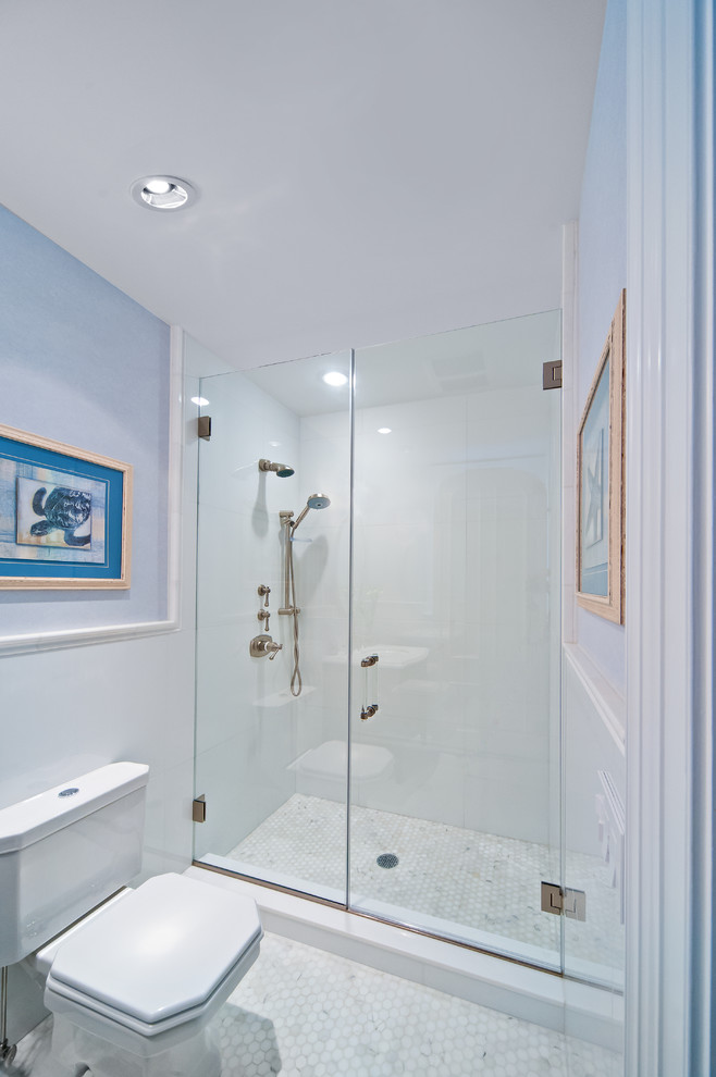 Bathroom - coastal bathroom idea in New York