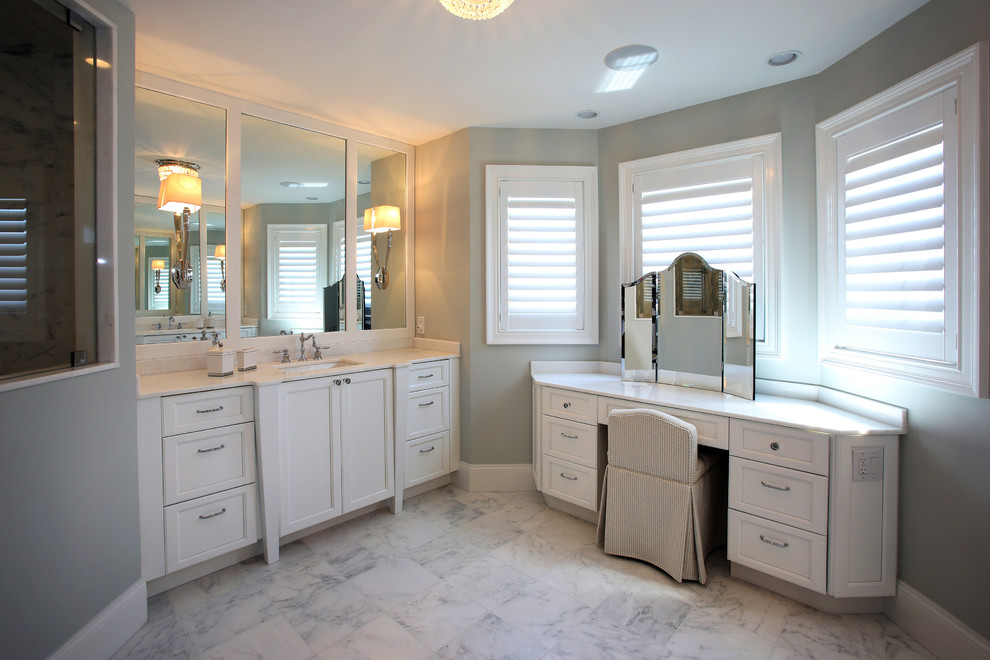 This is an example of a large beach style bathroom in Philadelphia.
