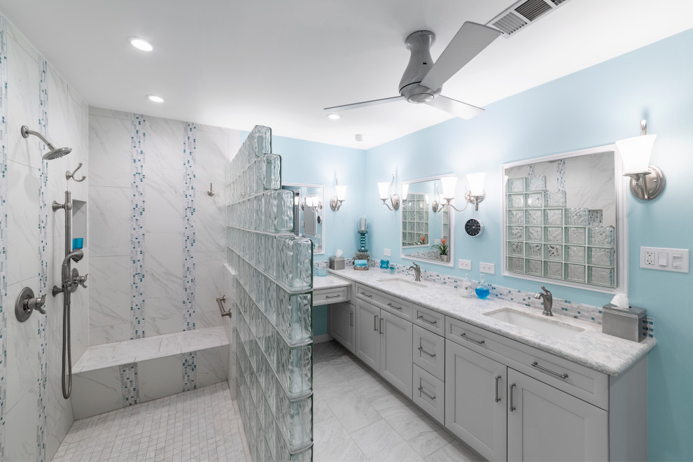 Beachy Master Bath - Beach Style - Bathroom - Houston - by Designs Anew ...