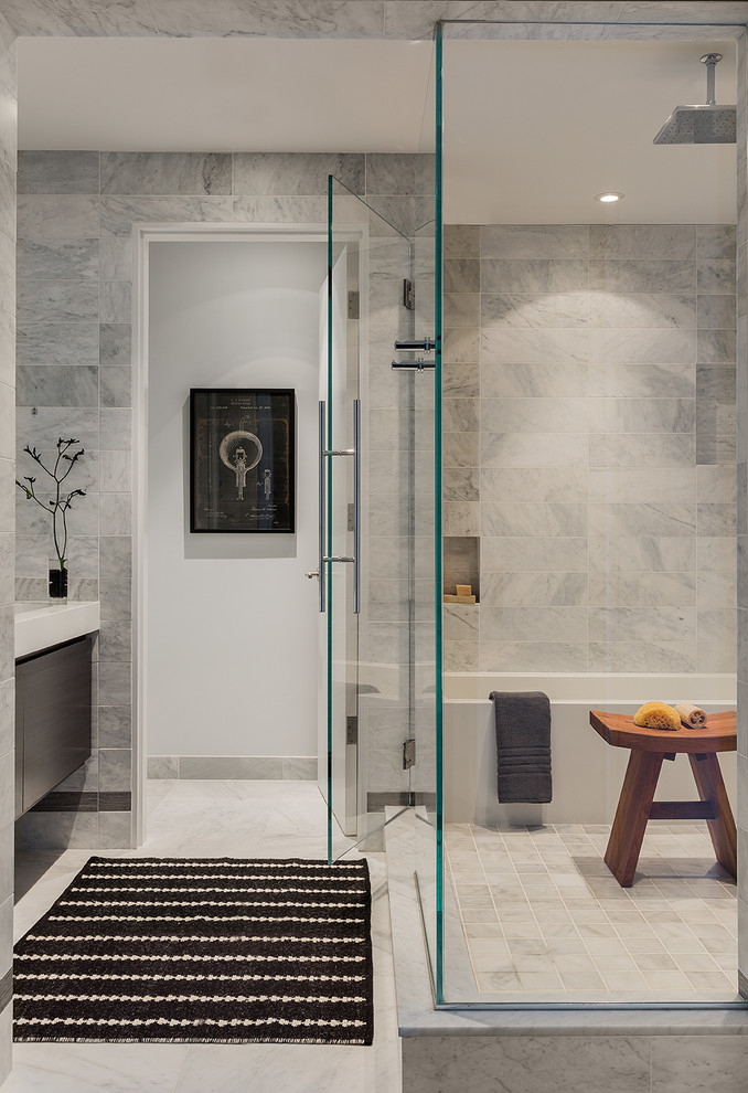 Свежая идея для дизайна: ванная комната в современном стиле - отличное фото интерьера