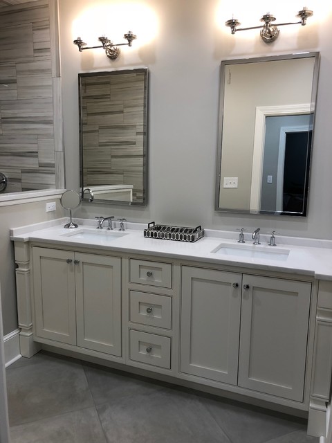 Beaded Inset Faceframe Vanity - Traditional - Bathroom - Charlotte - by ...