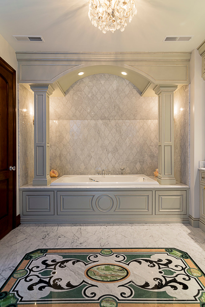 Beaded Inset Master Bath Victorian Bathroom Chicago by Arbor