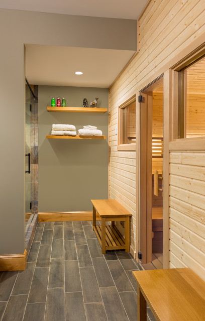 Luxury Home Spa Oasis - Modern - Minneapolis - by Finnleo Sauna