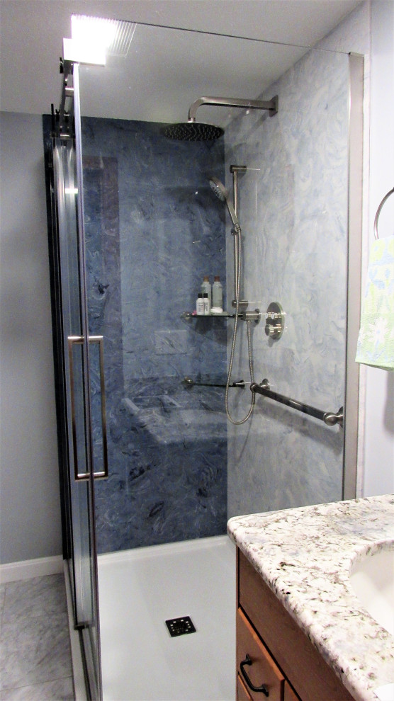 Bedford, Master Bath Transitional Bathroom Boston by The Muir Showrooms Houzz