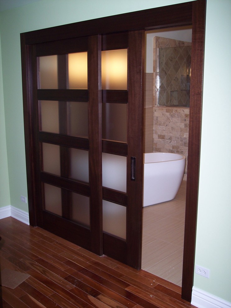 Bedroom & bathroom partition doors Contemporary Bathroom Chicago