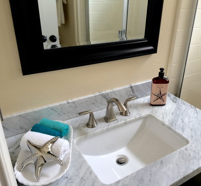 Before and After Contemporary Bathroom San Diego by Staged 2