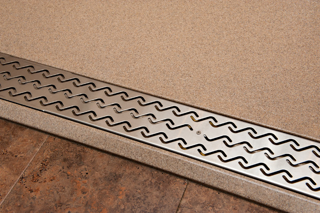 Bestbath roll in shower pan shower drain trench drain Bathroom by Bestbath Houzz