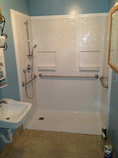 bestbath walk in shower roll-in shower handicap showers ada shower