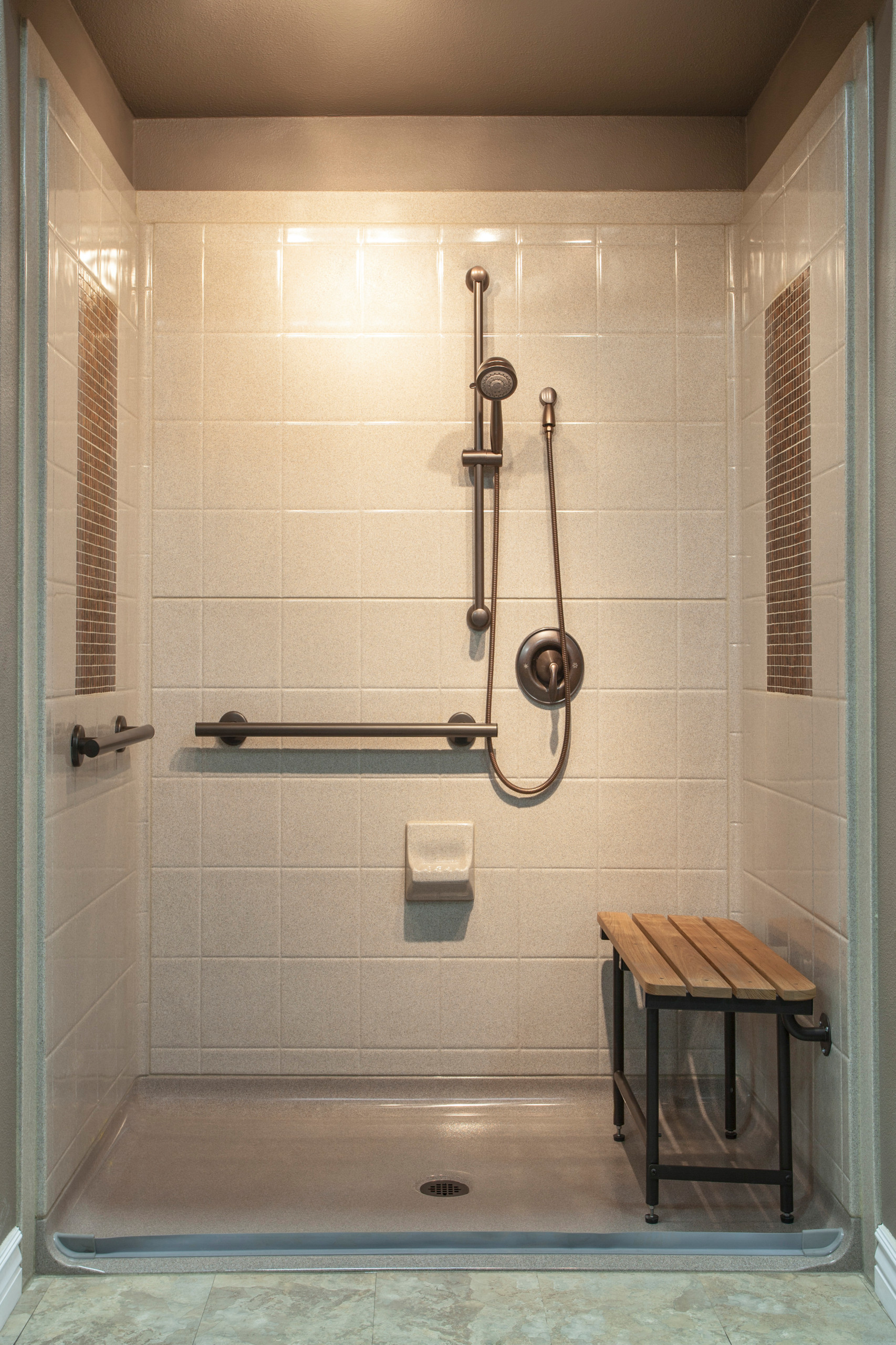 bestbath walk in shower roll-in shower handicap showers ada shower barrier  free - Bathroom - by Bestbath | Houzz