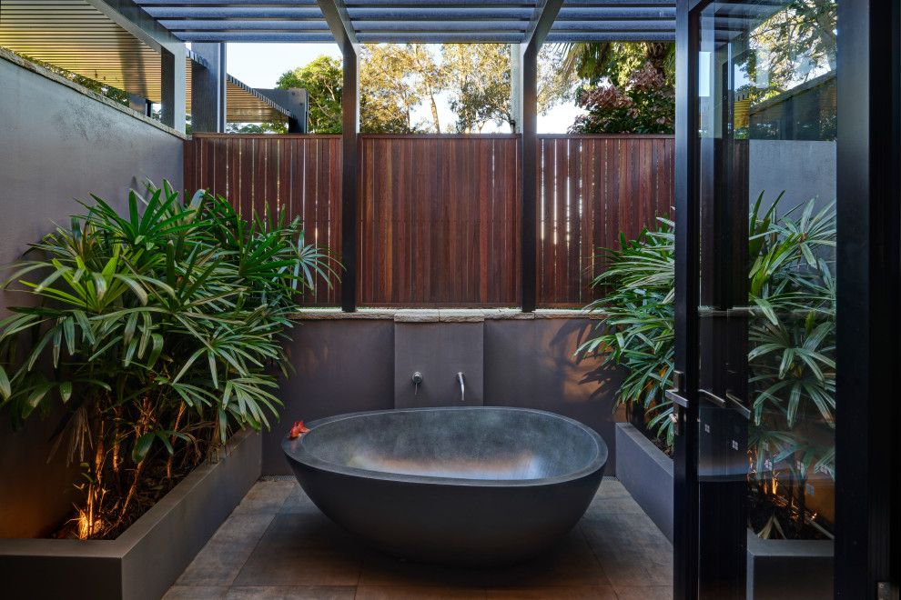 Photo of a world-inspired bathroom in Newcastle - Maitland.