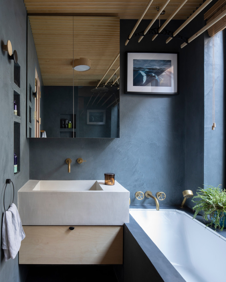 Inspiration for a contemporary bathroom remodel in London