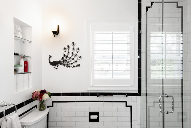 Black And White Art Deco Bathroom, Art For Bathrooms Uk