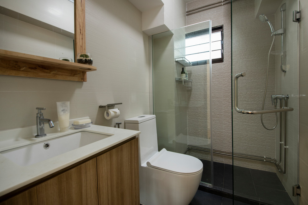 blk 353 ang mo kio MUJI STYLE Asian Bathroom Singapore by Edge